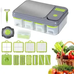 AMERICAN GENERICS - Picador de Verduras Multifuncional Manual para Cocina