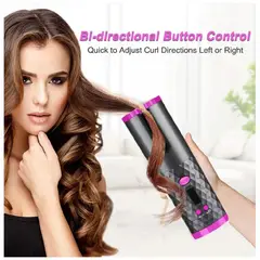 GENERICO - Rizador Automatico para Cabello con Temperatura Ajustable y Diseño Portatil