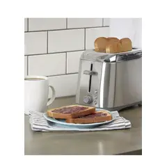 BLACK+DECKER - Tostadora De Acero Inoxidable Con Ranuras Anchas Y 7 Niveles De Tostado