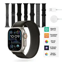 INNOVA - Smartwatch Mobulaa Serie 10 Ultra Plus Pantalla Amoled Chatgpt 7 Pulsos Con Ia