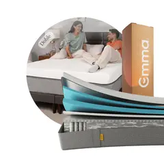 EMMA - Colchón Diamond Cooling Doble 30 cm de altura con Tecnología Cool to touch
