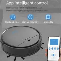 GENERICO - Aspiradora Robot Inteligente BowAI con Sensor + App + Barredora Automática