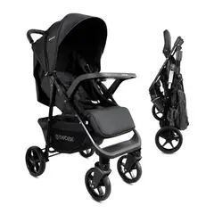 BEBESIT - COCHE BEBE PORTOFINO NEGRO RECLINABLE PLEGABLE