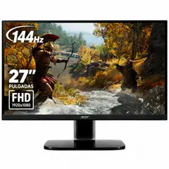 ACER - MONITOR GAMER KA272 27" Full HD 1920x1080 Panel IPS - 144Hz - 1ms - AMD FreeSync