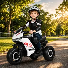 GENERICO - Moto Montable Eléctrica Bateria 6v Deportiva Infantil Niños