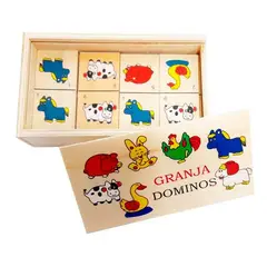 MIELTECH - Domino Infantil Madera Juegos En Familia