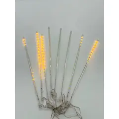 GENERICO - Luces Led 8 Tubos Decoración Navidad 45 Cm