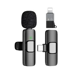 GENERICO - Micrófono Inalámbrico de Solapa K8 iPhone y Android USB-C Lightning
