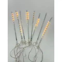 GENERICO - Luces Led 8 Tubos Decoración Navidad 30 Cm
