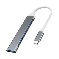 GENERICO - Hub USB Tipo C a 4 Puertos USB 3.0 JALTECH LH020
