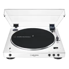 AUDIO TECHNICA - Tornamesa Audio-Technica AT-LP60XBT-WW Automático Tracción Correa Bluetooth Blanco