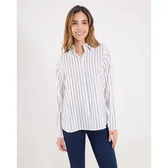 OSTU - Camisa De Mujer Manga Larga Marca Marfil #40010352
