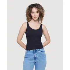 OSTU - Camiseta para Mujer color Negro en Poliéster #4009