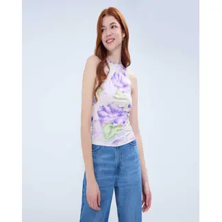 OSTU - Camiseta Para Mujer M/S Marca En Color Lila #40092258
