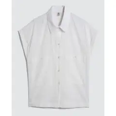 OSTU - Camisa De Mujer M/C Marca En Color Crema #40010193