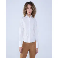 OSTU - Camisa Para Mujer M/L Marca En Color Crudo #40010280