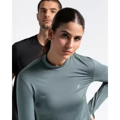 RACKETBALL - Camibuzo Origen Cuello Alto Deportivo, Color Verde Laurel Para Mujer