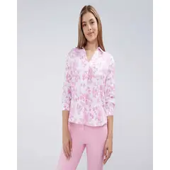 OSTU - Camisa para Mujer marca color Rosa en Algodón #4001