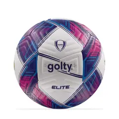 GOLTY - Balon Futbol Pro Elite Dualtech No.5-Azul/Fucsia