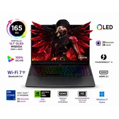 Lenovo - Portátil Gamer Legion Intel Core i7 14700HX RAM 32GB SSD 1 TB RTX 5060 8 GB 165Hz