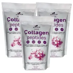 VITAL - Collagen Peptides - Peptidos de Colágeno de pescado - Elasticidad y firmeza de la piel x3