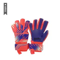 GOLTY - Guante Competencia Pro Fingers Niño-Rojo/Gris