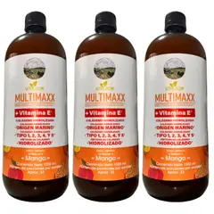 VITAL - Vitamina E + Peptidos Colágeno Hidrolizado Marino Tipo 1, 2, 3, 4 y 5 x3