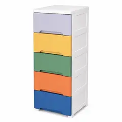 GENERICO - Cajonero Portofino Infantil Armaty de 5 Gavetas Color Niño