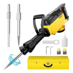 SOKANY - Demoledor Rompedor De Concreto Uso Rudo Industrial 95a 110v Amarillo