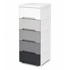 GENERICO - Cajonero Portofino Armaty de 5 Gavetas Colores Grises