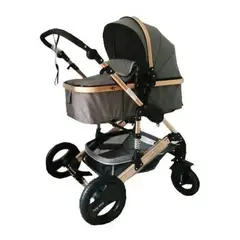 GENERICO - Coche Paseador Bebe Hermosos Colores Niño Niña Travel System Gris