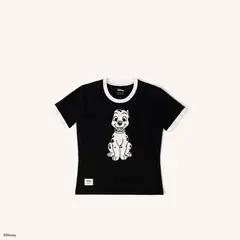 MARIO HERNANDEZ - Camiseta Lucky Negro Dálmatas