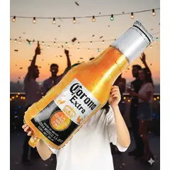 GENERICO - Globo Cerveza Corona Dorada Extra Decoracion Hombre 40x99cm