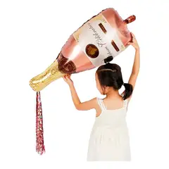 GENERICO - Globo Botella Champaa Oro Rosa 87 X 46 Cm Original