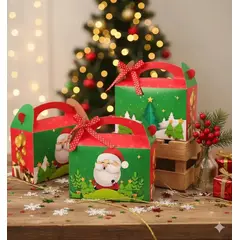 GENERICO - Caja Feliz Fiesta X6 Unidades Navidad Santa Comprar