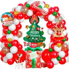 GENERICO - Kit Arco Decoracion Globos Navidad Arbol