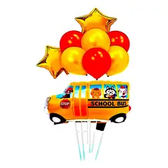 GENERICO - Bouquet Globos Auto Bienvenida Escolar Amarillo Comprar Hoy