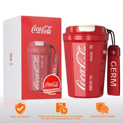 GERM - Termo Botella Termica Acero Inoxidable 13oz,Coca-Cola Rojo