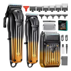 VGR - Kit Barbería V-644 3En1 Cortadora Pelo y Patillera