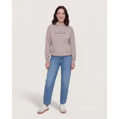 OSTU - Buzo Para Mujer Hoodie Marca Color Beige #40068219