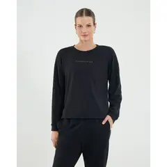 OSTU - Buzo Para Mujer Cuello Redondo Color Negro #40060482