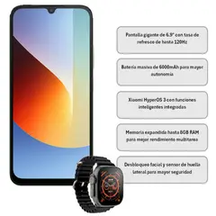 GENERICO - CELULAR XIAOMI REDMI A7 PRO 4GB RAM 64GB VERDE + OBSEQUIO RELOJ NEGRO T800