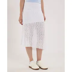 OSTU - Falda Para Mujer Largo Marca Color Blanco #40140181