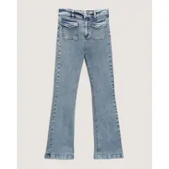 OSTU - Jean Infantil Niña Flare Marca Color Azul #90160094