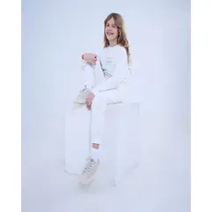 OSTU - Jogger Para Niña Marca Color Crema #90070058