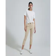 OSTU - Pantalon Mujer Capri Café Algodón 40070524-8420