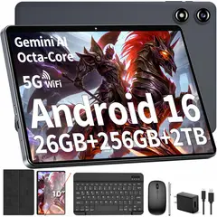 GENERICO - Tablet Android con teclado - Android 16 tableta con 26 GB+256 GB+2