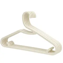 GENERICO - Set De 6 Ganchos Para Ropa Plásticos Resistentes Organiza Tu Clóset y Ahorra Espacio