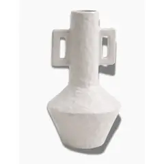 GENERICO - Jarrón Escultural Atenea Blanco Alto