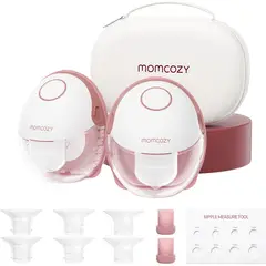 MOMCOZY - Extractor de Leche Doble Manos Libres M6